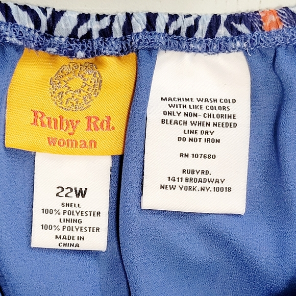 Ruby Rd 22W Pleated Chiffon Maxi Skirt - Picture 3 of 5